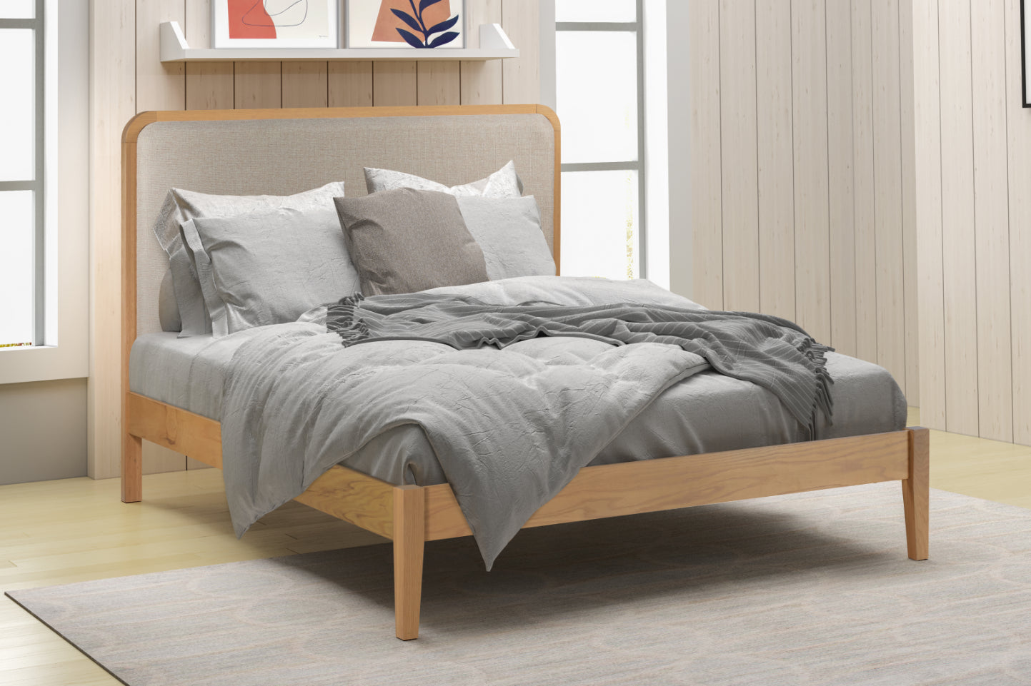 Flintshire Brynford Solid Oak Bed Frame