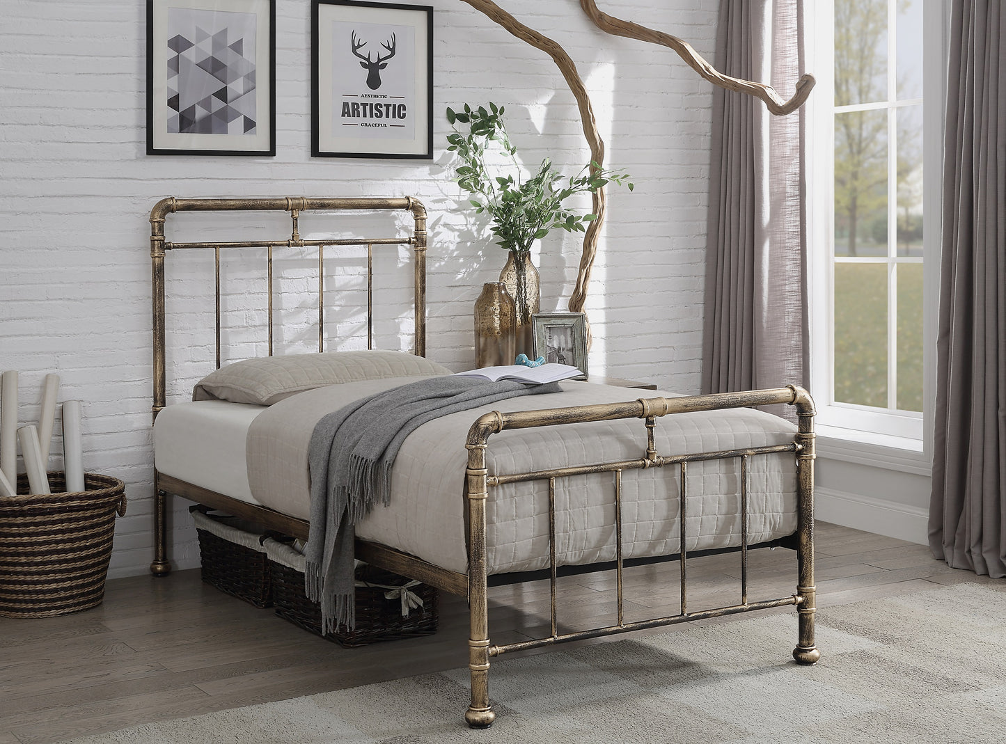 Flintshire Cilcain Metal Bed Frame