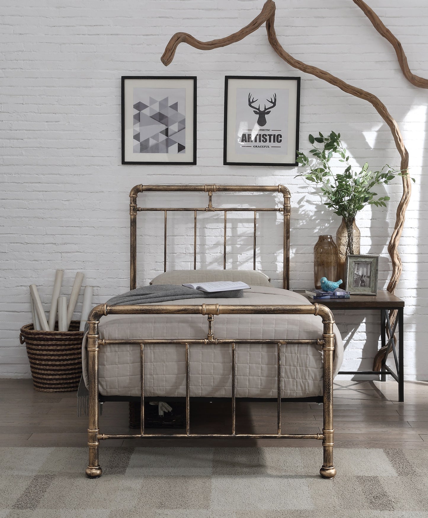 Flintshire Cilcain Metal Bed Frame