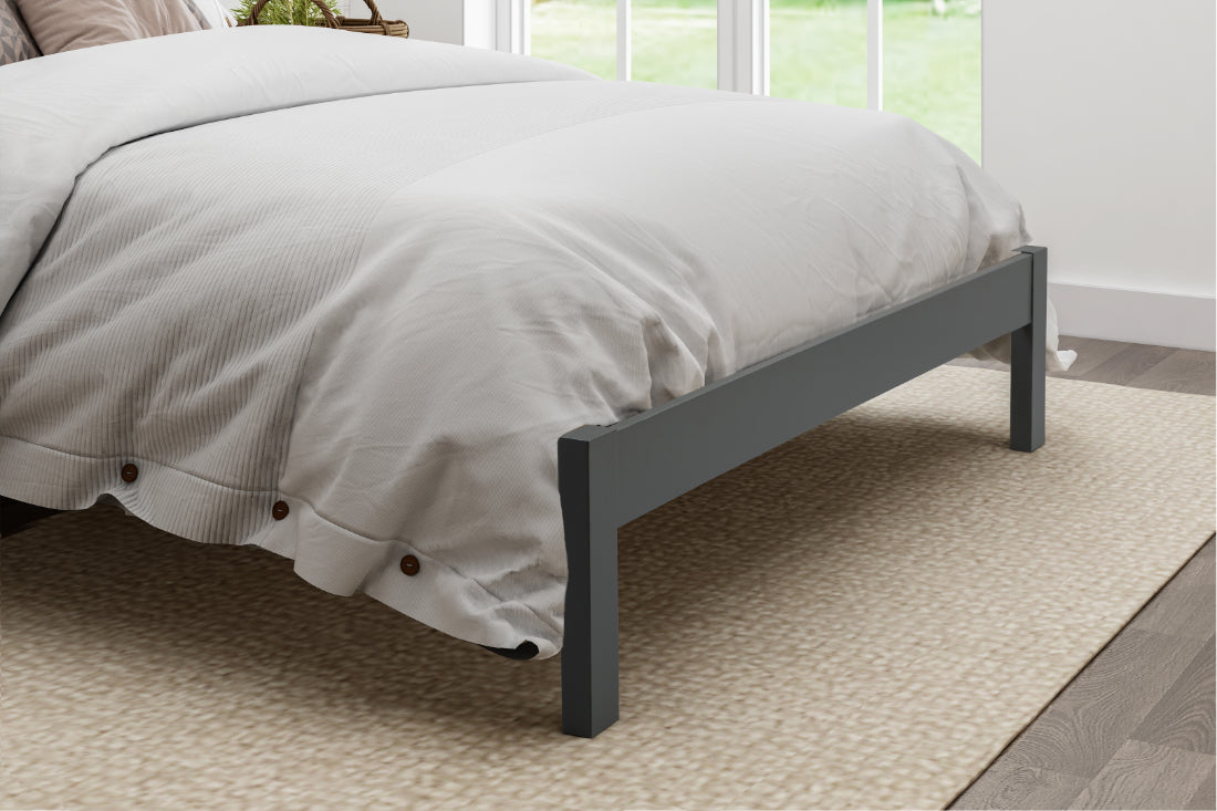 Flintshire Conway Solid Oak Bed Frame Heritage Grey