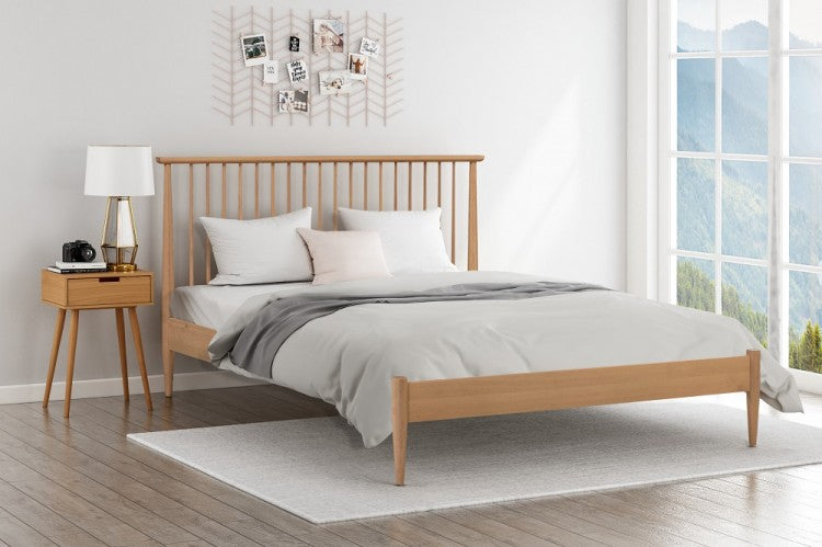 Flintshire Grosvenor Solid Light Oak Bed Frame