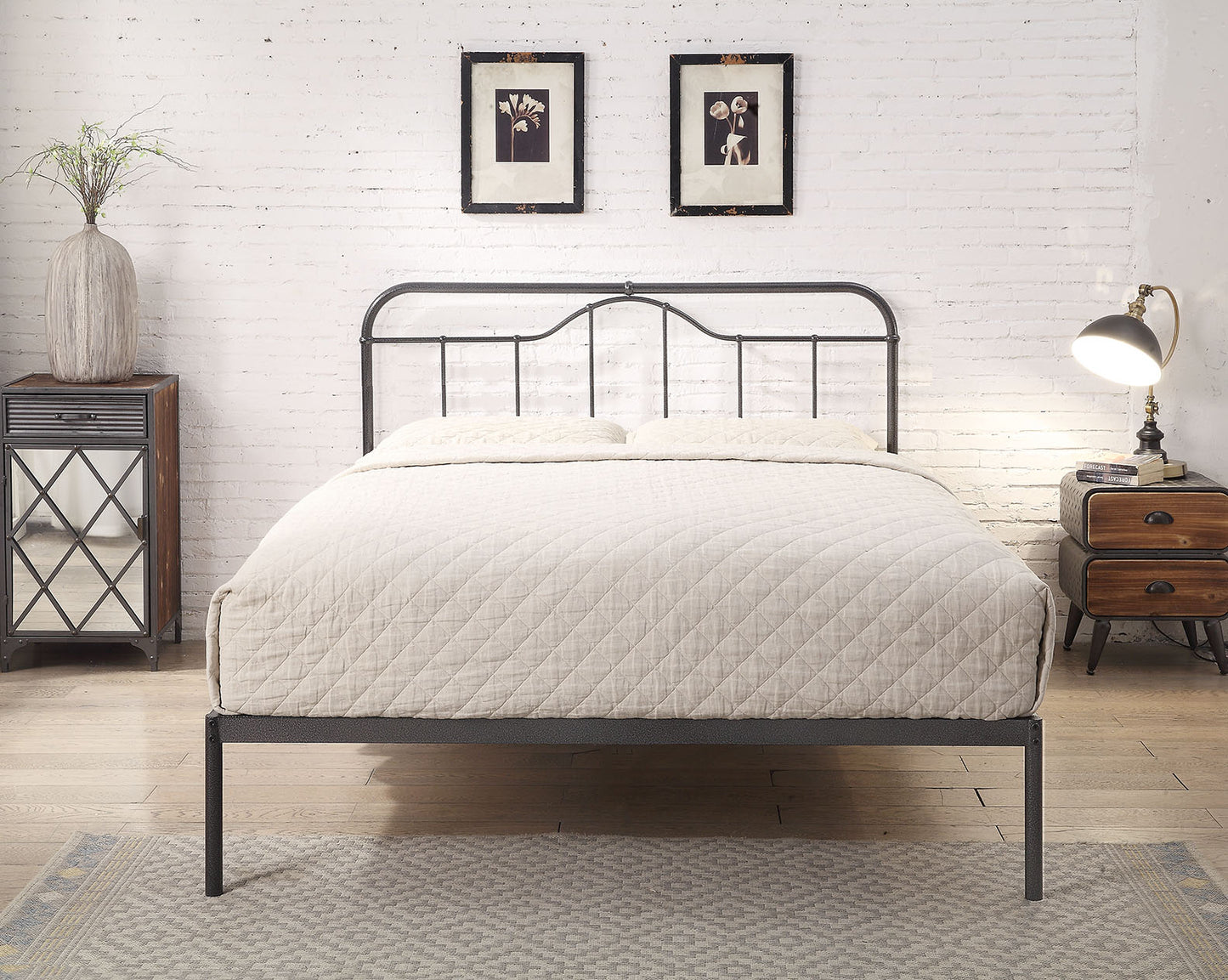 Flintshire Oakenholt Metal Bed Frame
