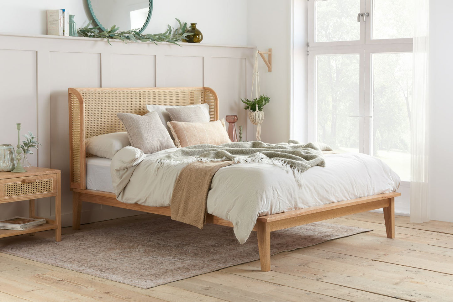 Birlea Astrid Rattan Bed