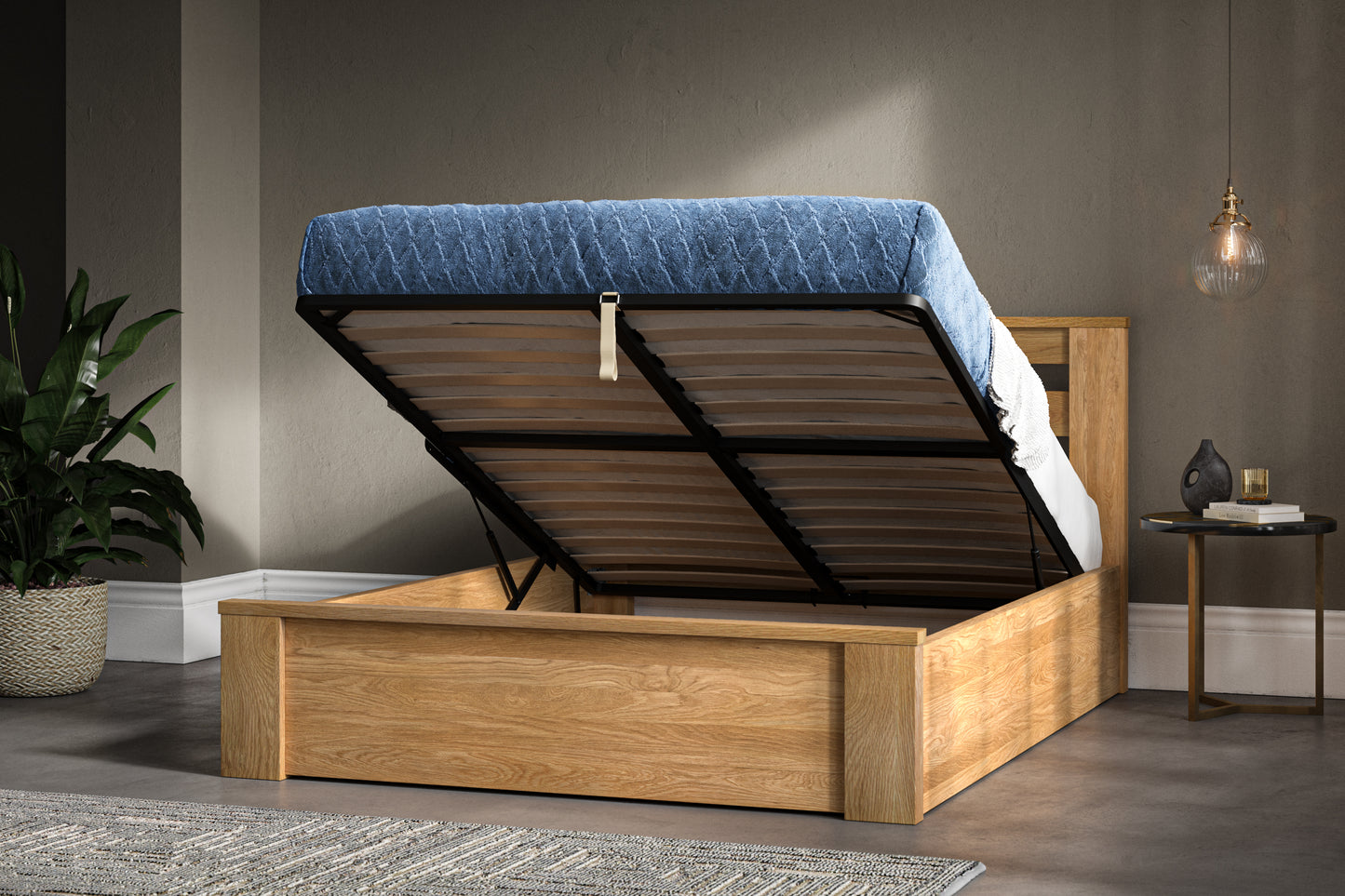 Charnwood Classic Solid Oak Ottoman Bed