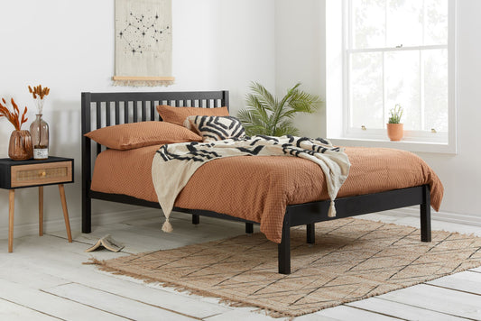 Nova Black Wooden Bedframe